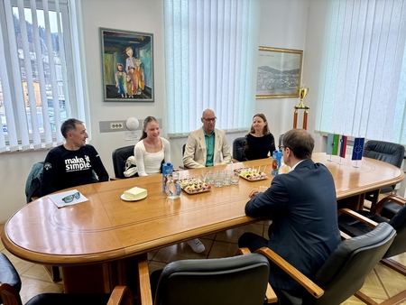 Župan sprejel tenisačico Niko Štor (1)